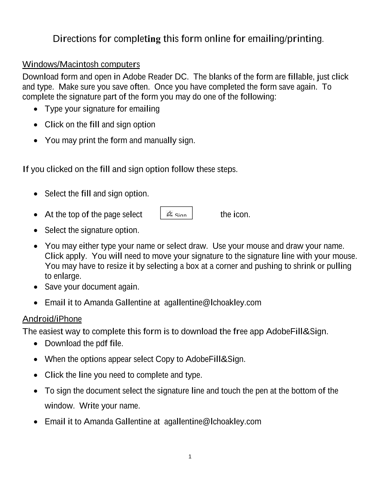 Application For Employment screenshot
