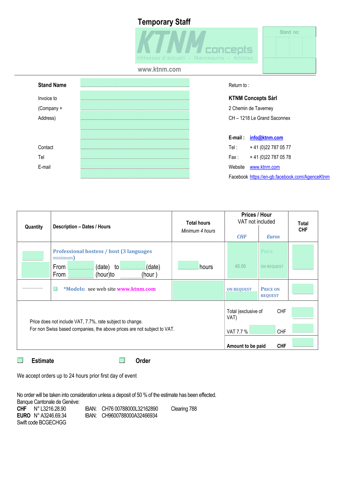 Temporary Staff screenshot
