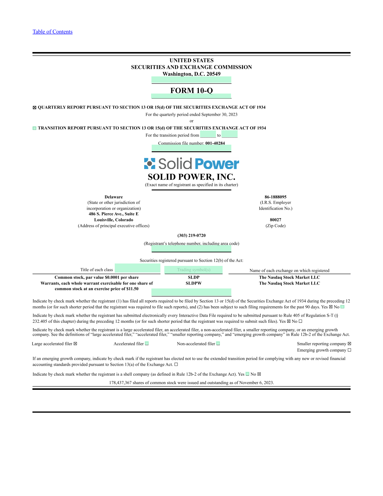 Form 10 Q screenshot