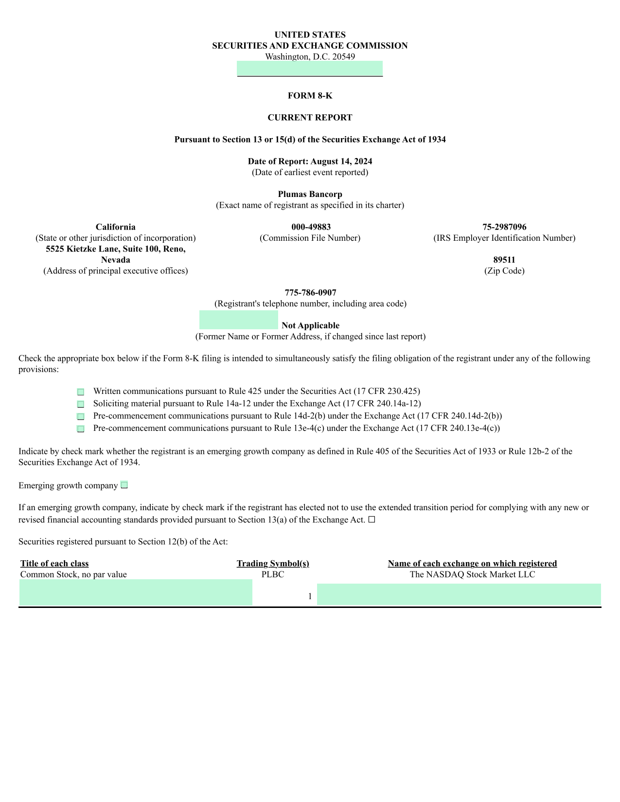 Form 8 K screenshot