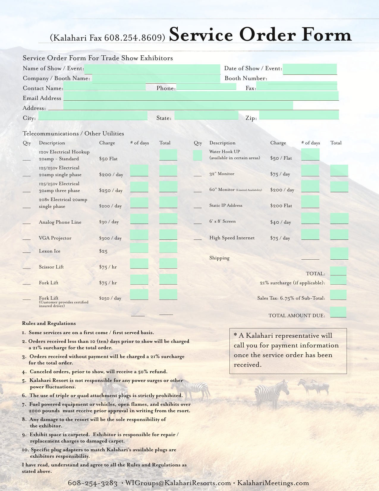 Rules And Regulations screenshot