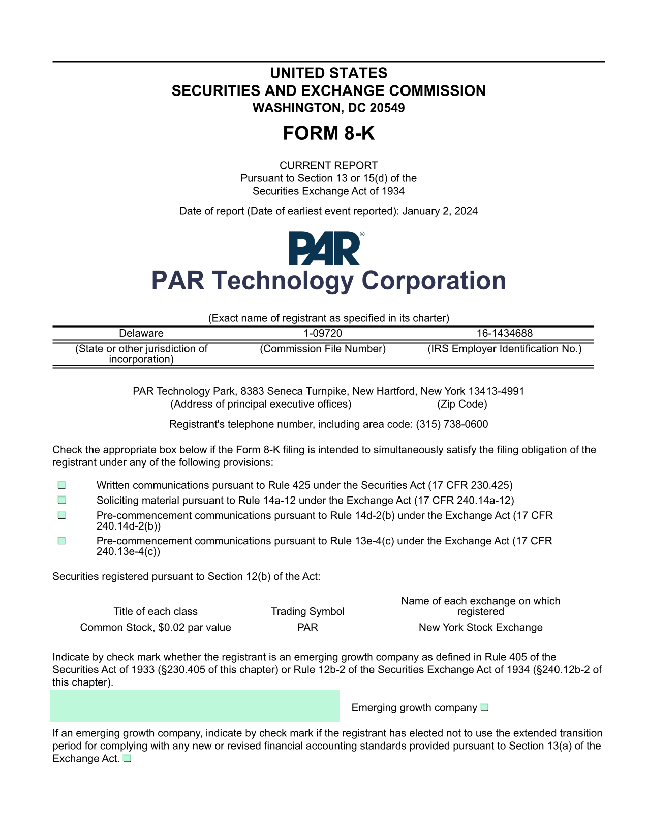 Form 8 K Current Report screenshot