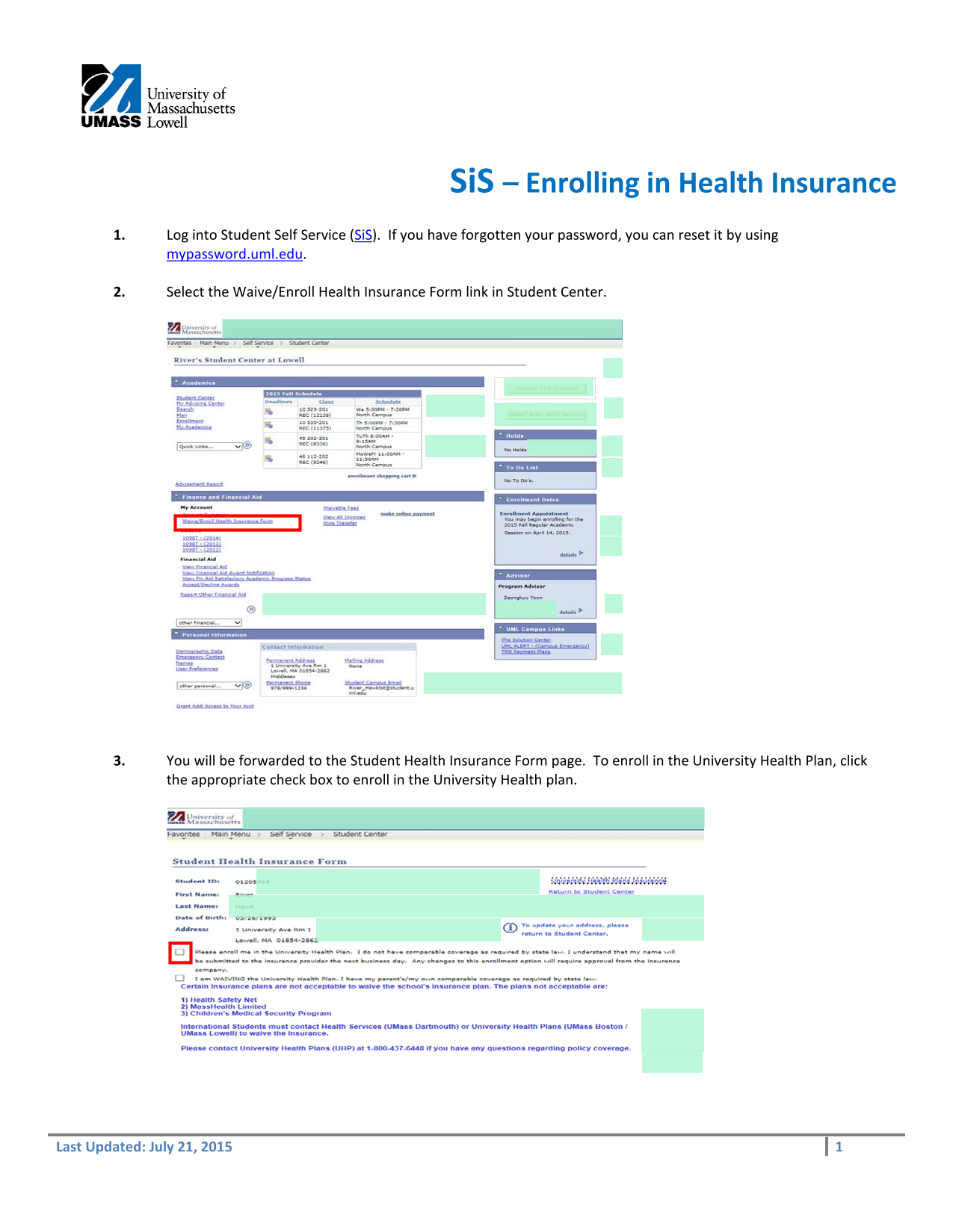 SiS  Enrolling In Health Insurance screenshot