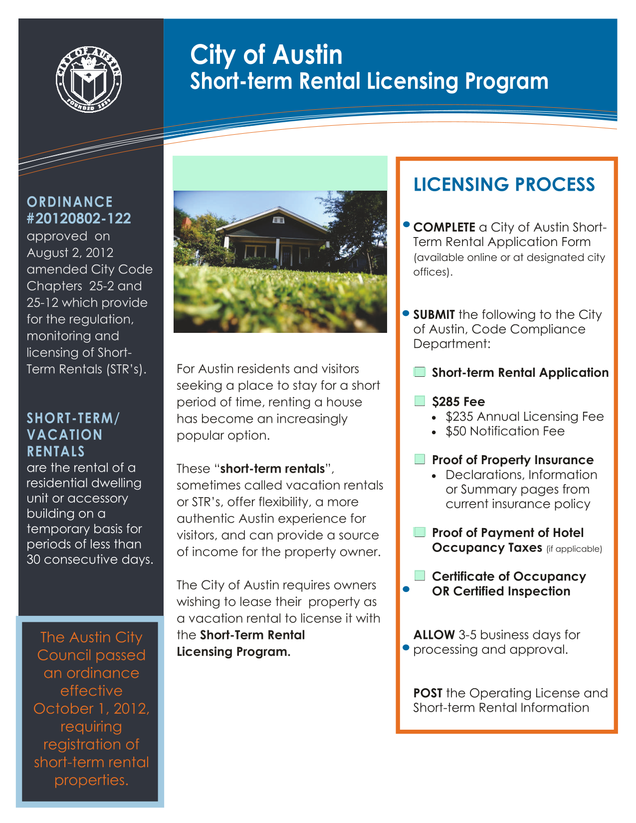 City Of Austin Short Term Rental Licensing Program screenshot