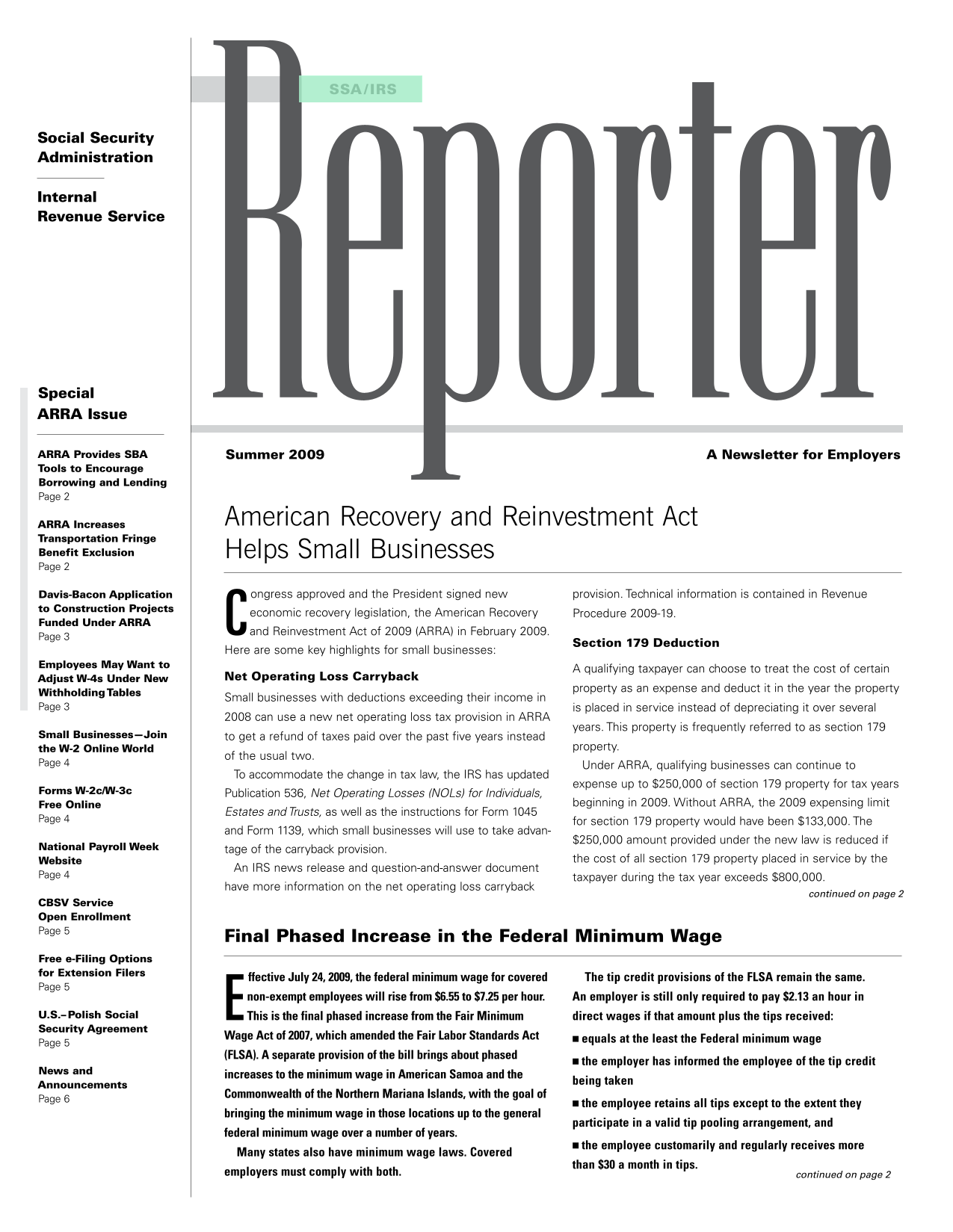 SSAIRS Reporter screenshot
