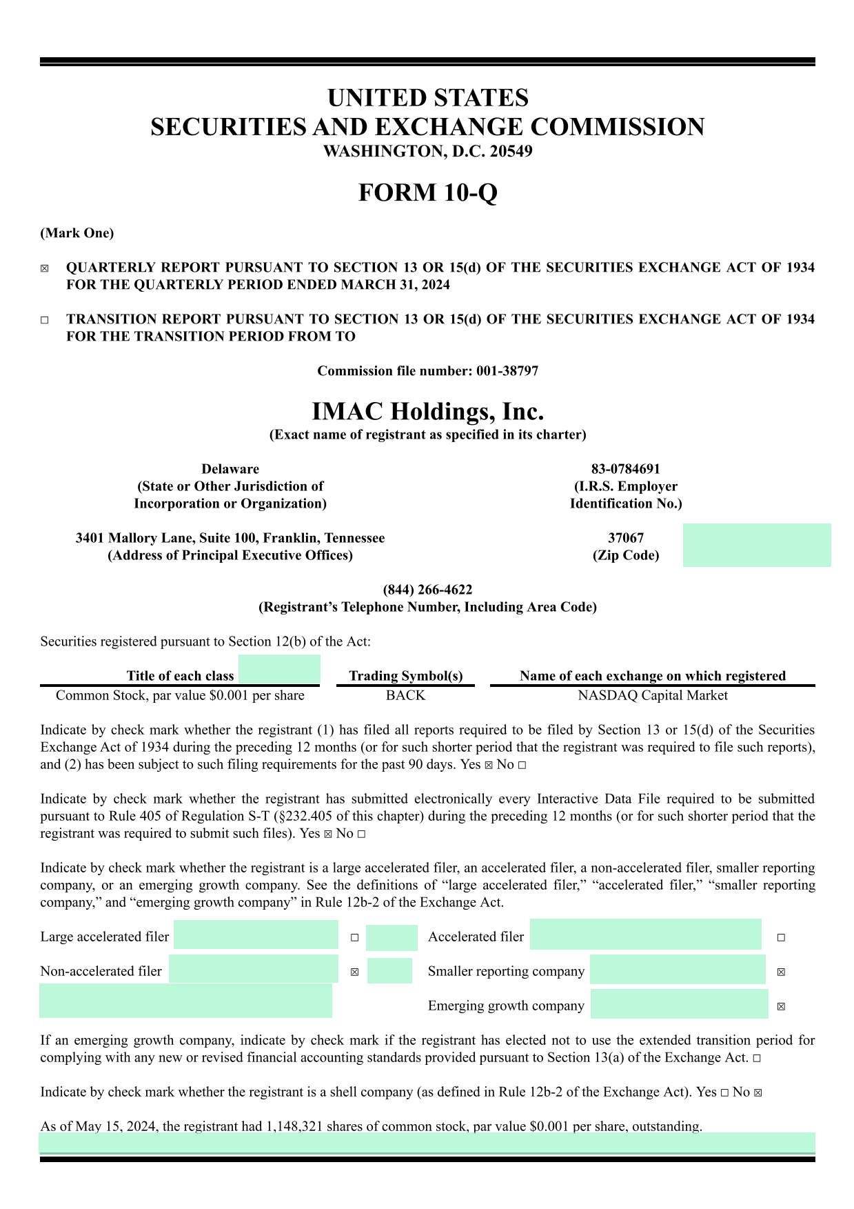 FORM 10 Q screenshot