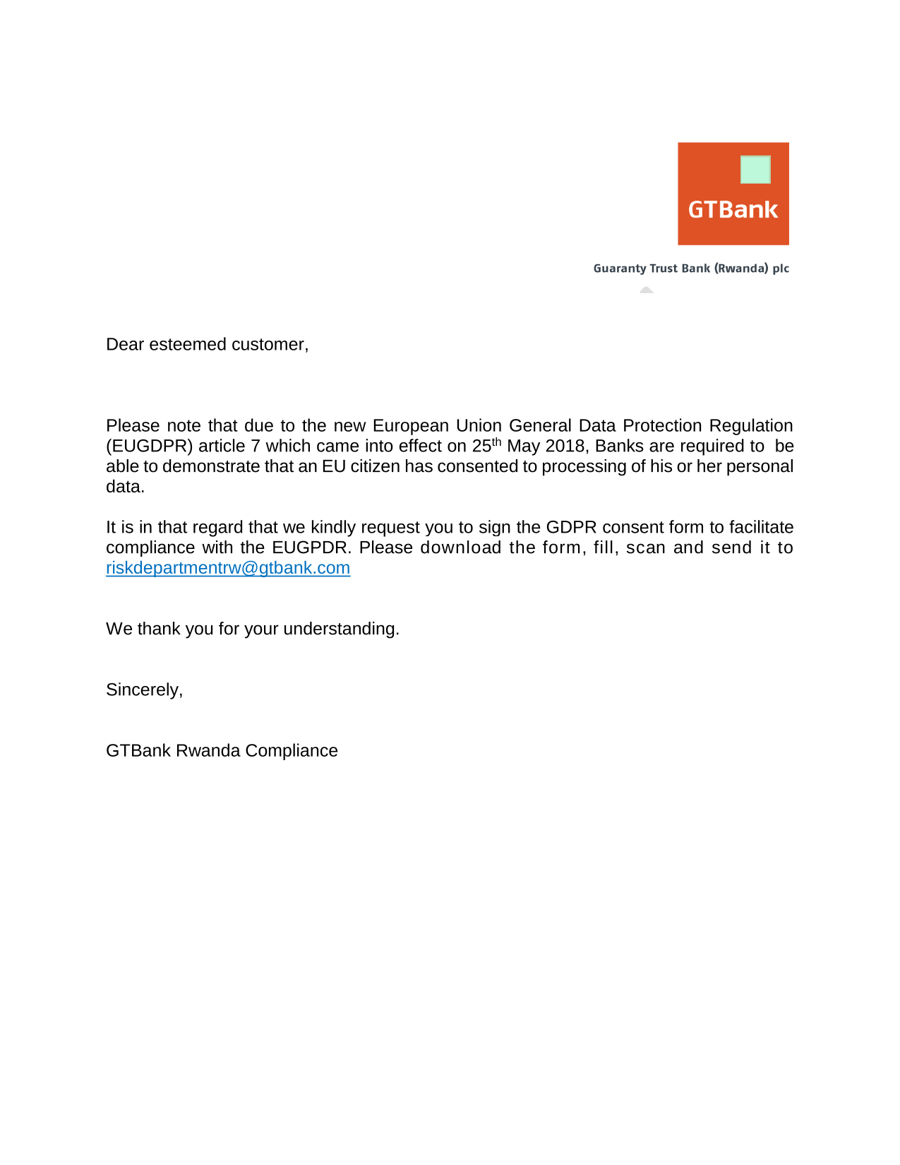 DATA PROTECTION CONSENT FORM screenshot