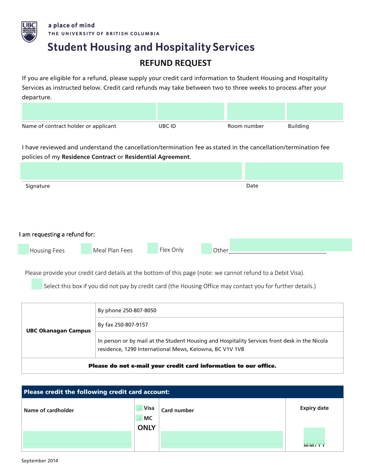 Refund Request screenshot