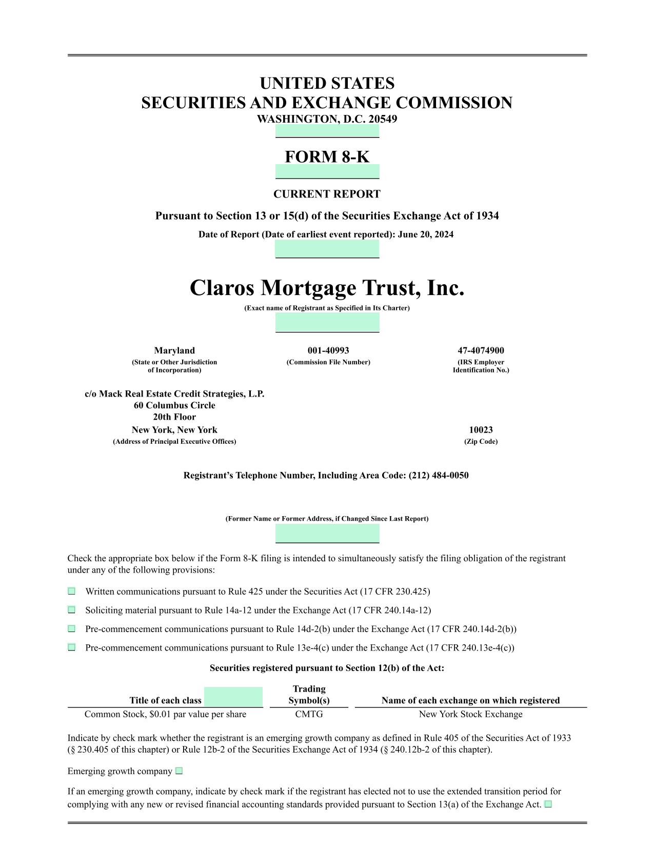 Form 8 K Current Report screenshot