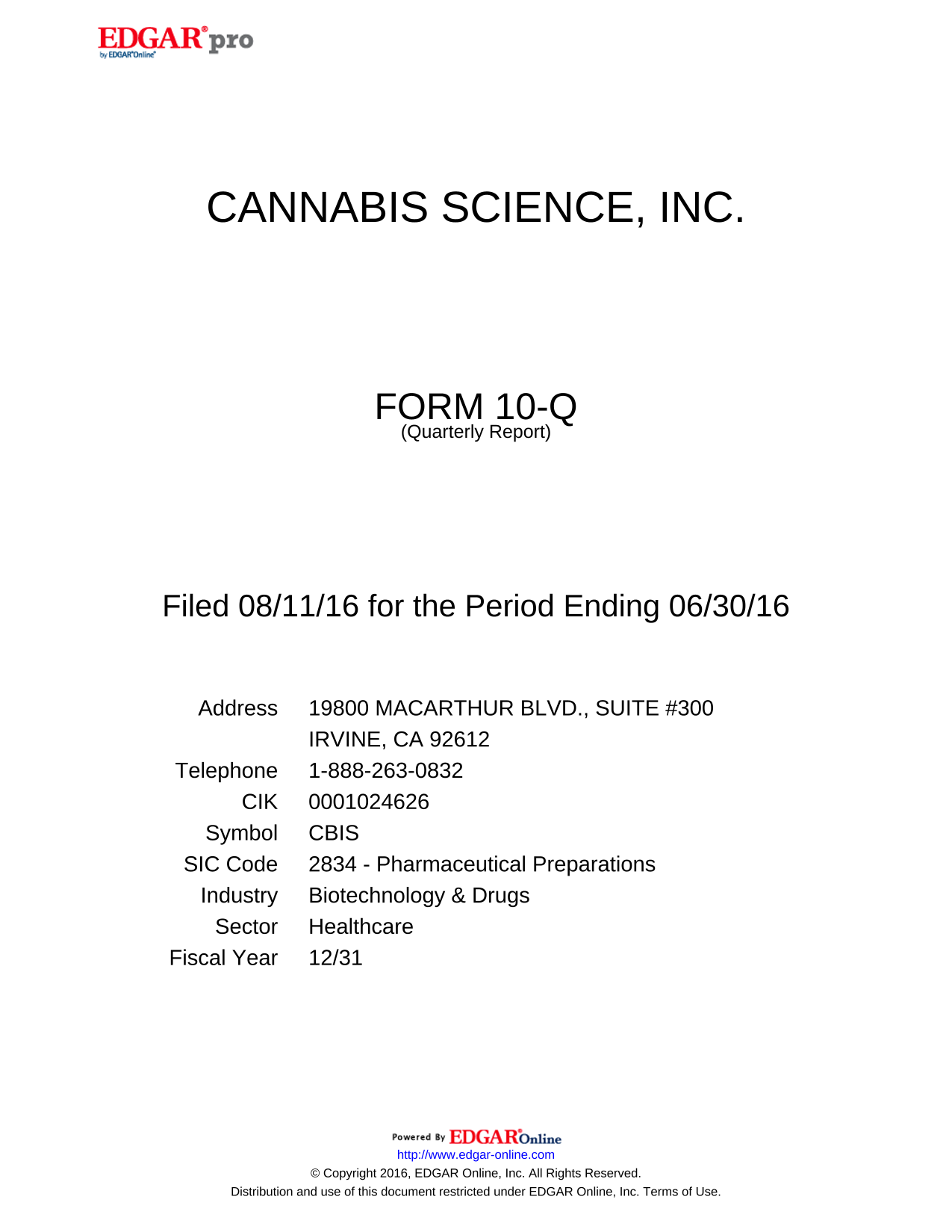 Form 10 Q screenshot