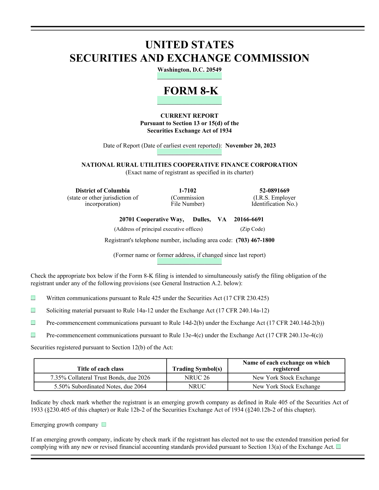 Form 8 K screenshot