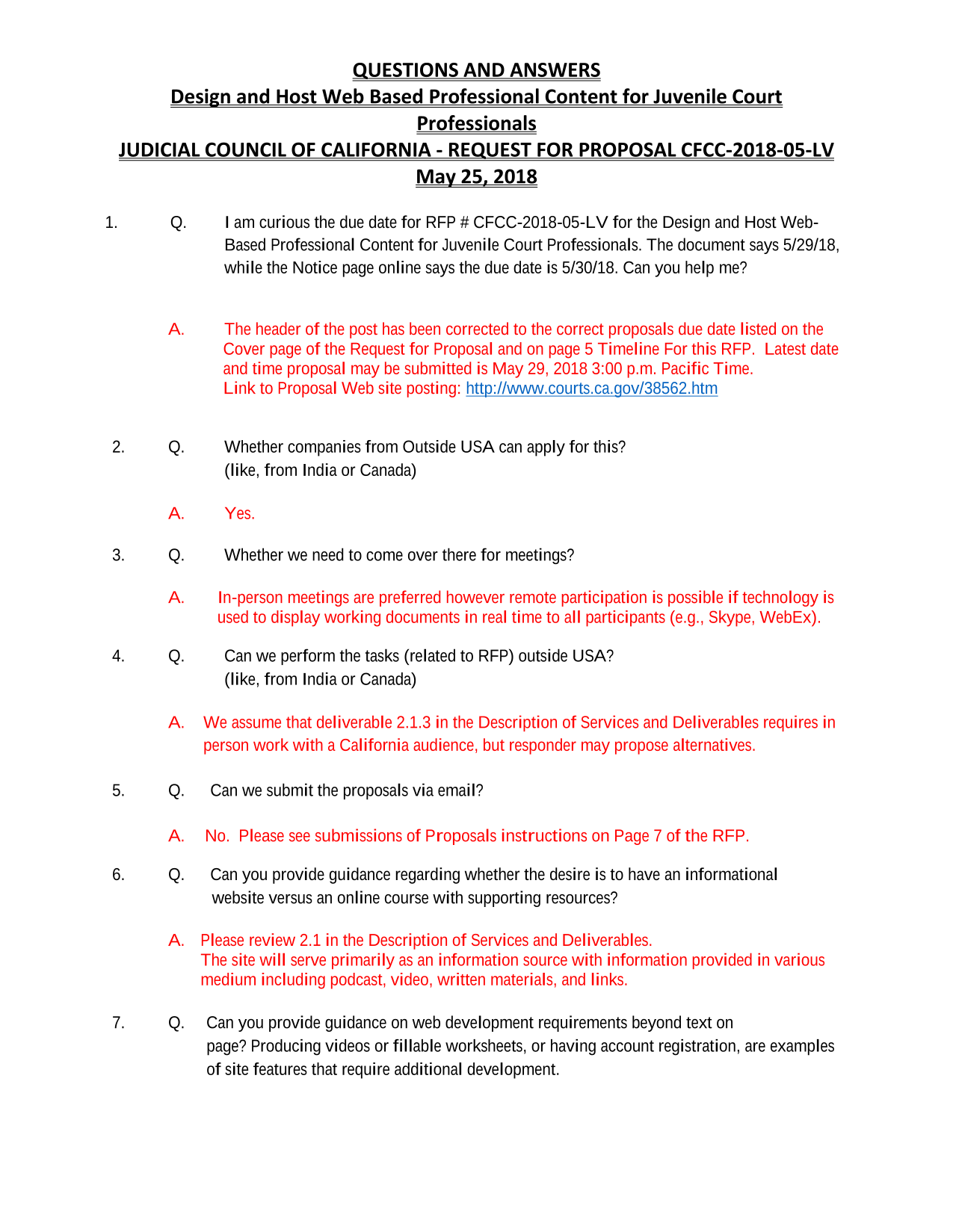 Design And Host Web Based Professional Content For Juvenile Court Professionals   Request For Propos screenshot