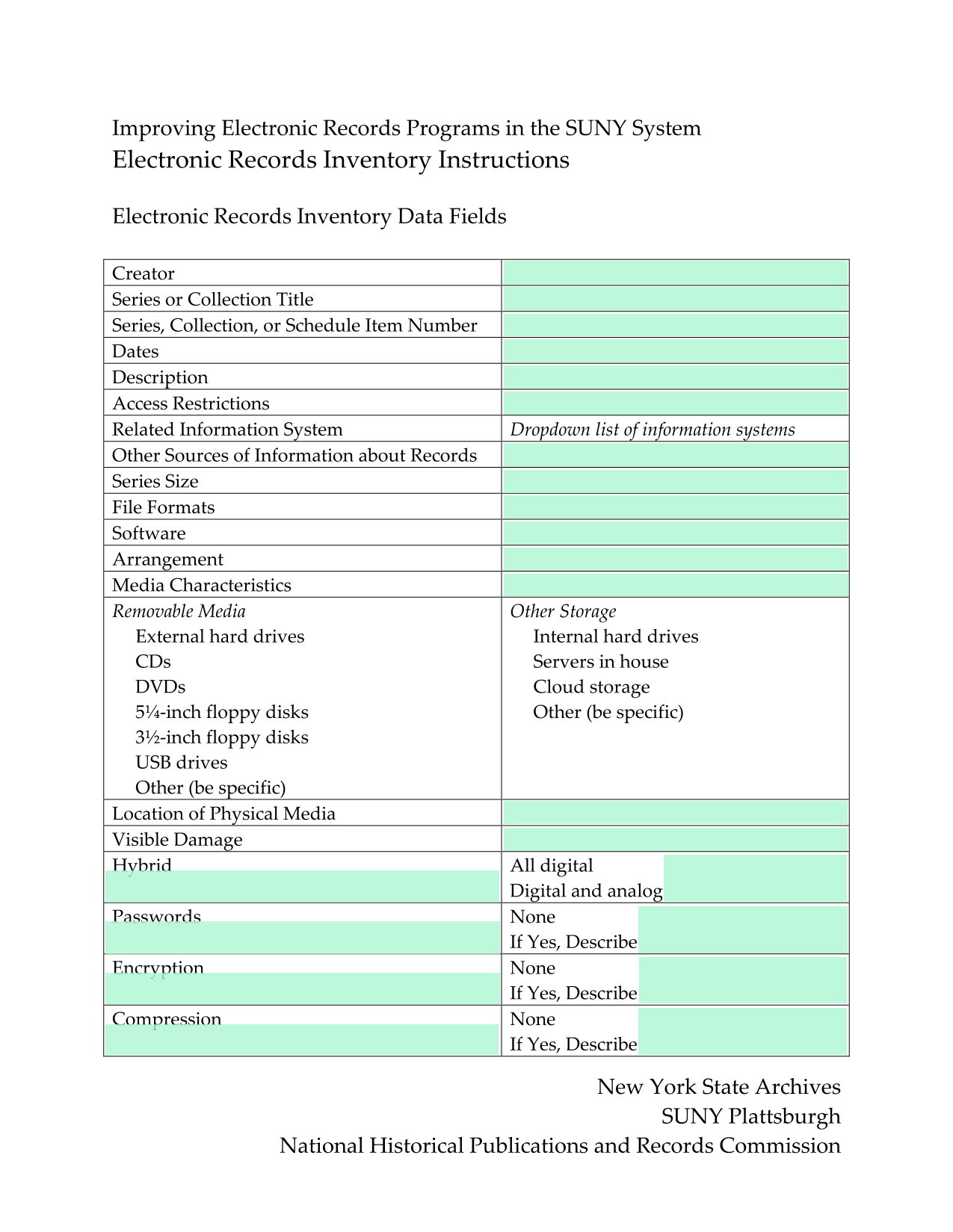 Improving Electronic Records Programs In The SUNY System screenshot