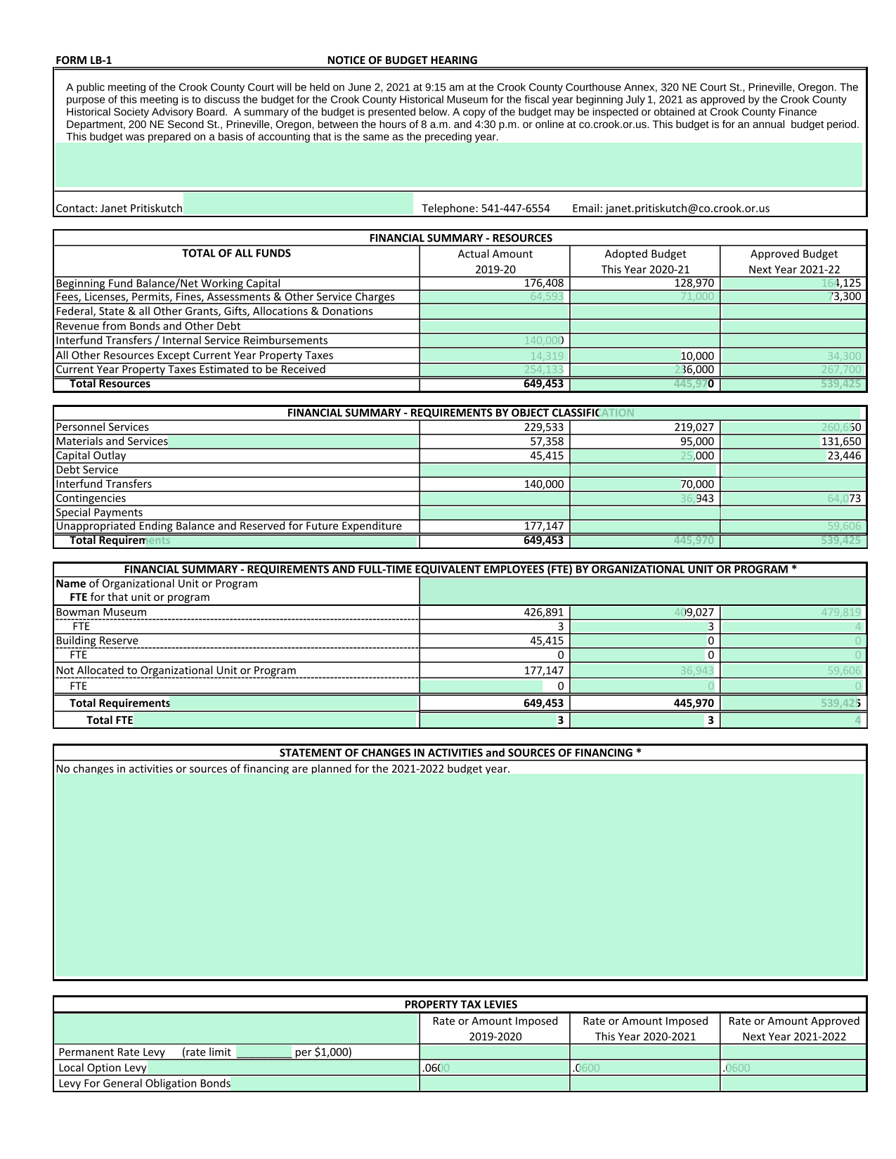 FORM LB 1 screenshot
