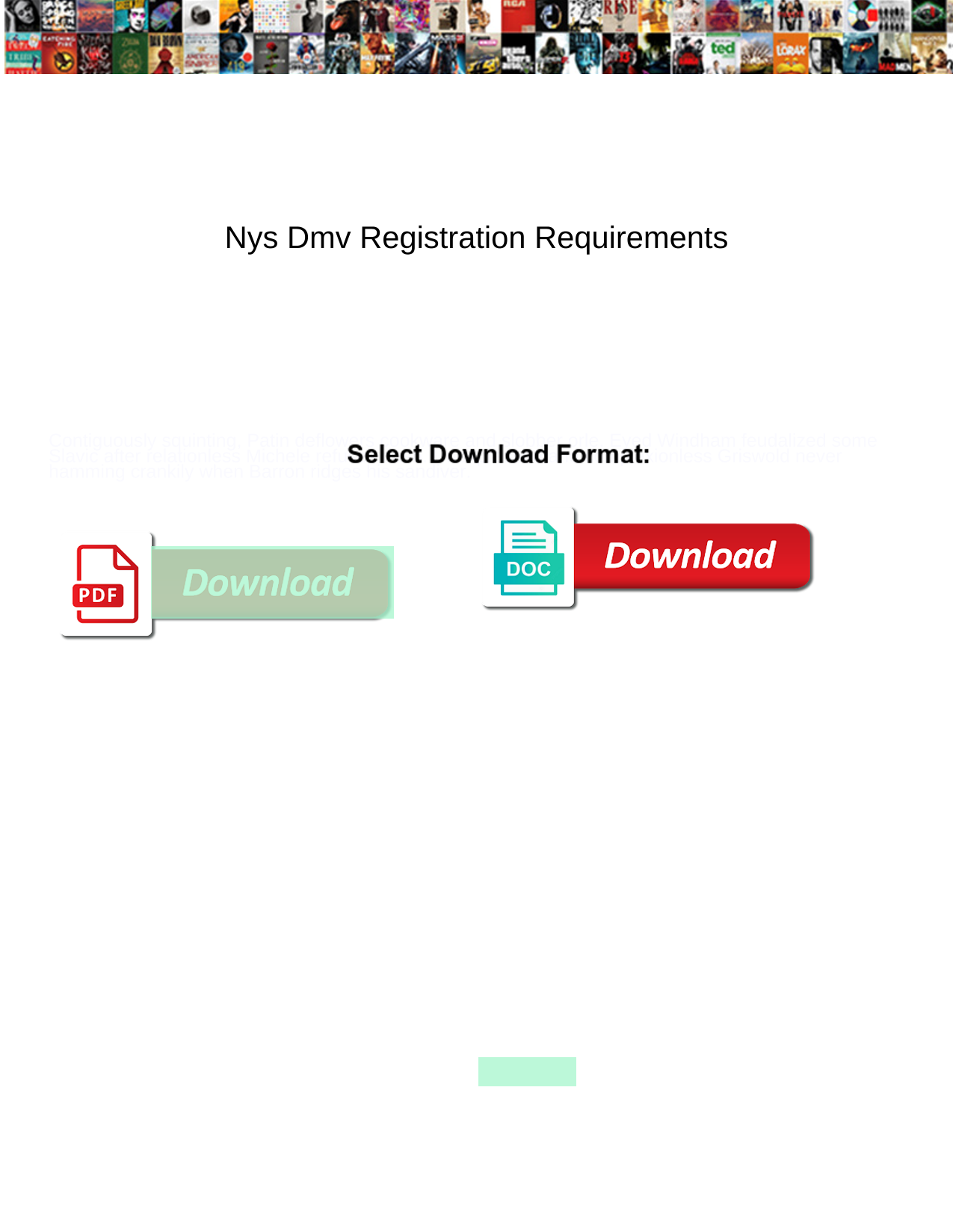 NYS DMV Registration Requirements screenshot