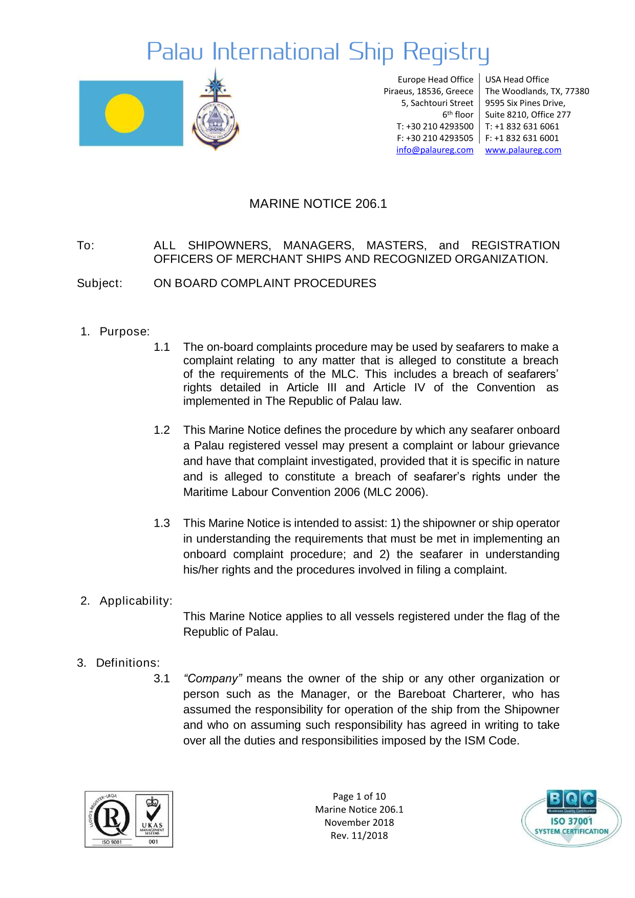 Marine Notice 206.1 screenshot