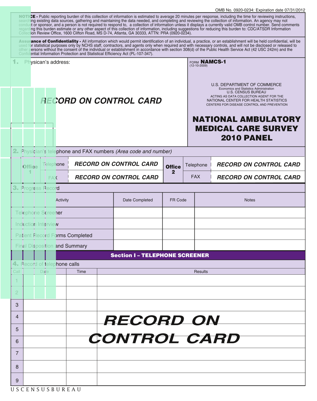 National Ambulatory Medical Care Survey screenshot