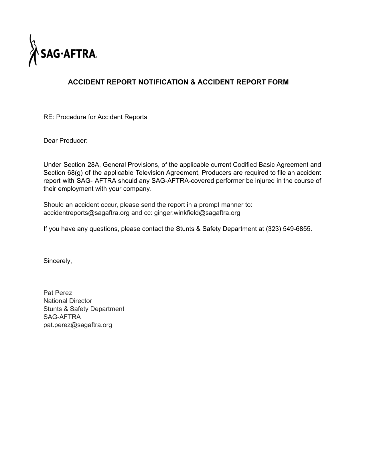 Accident Report Form screenshot