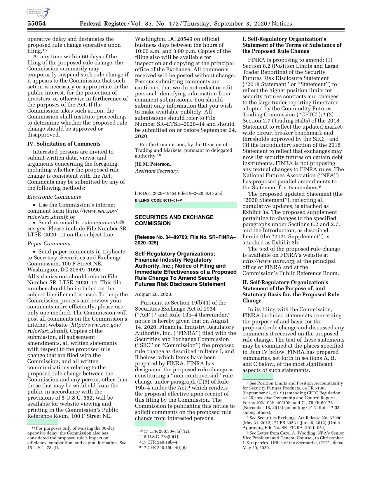 Federal Register Notice screenshot