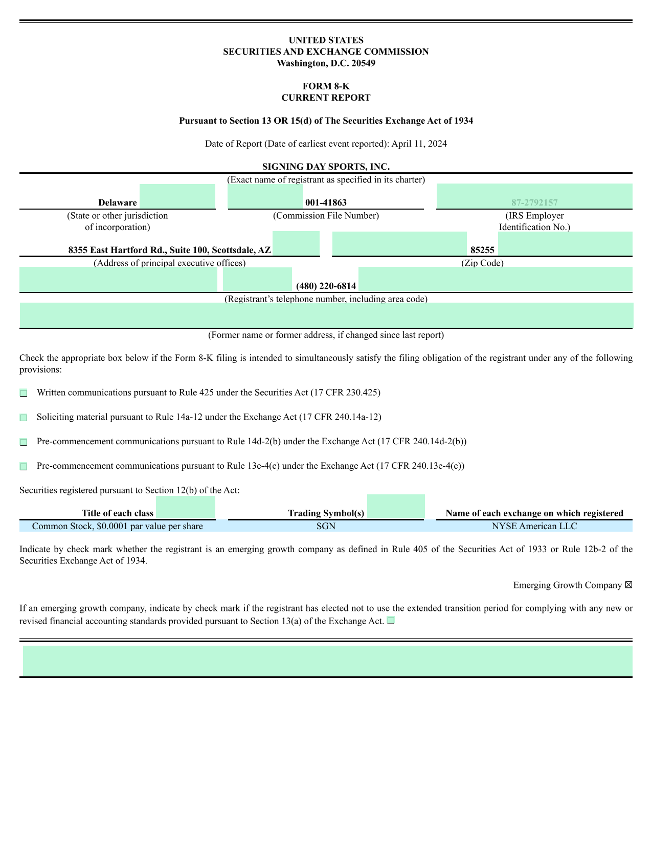 Form 8 K screenshot
