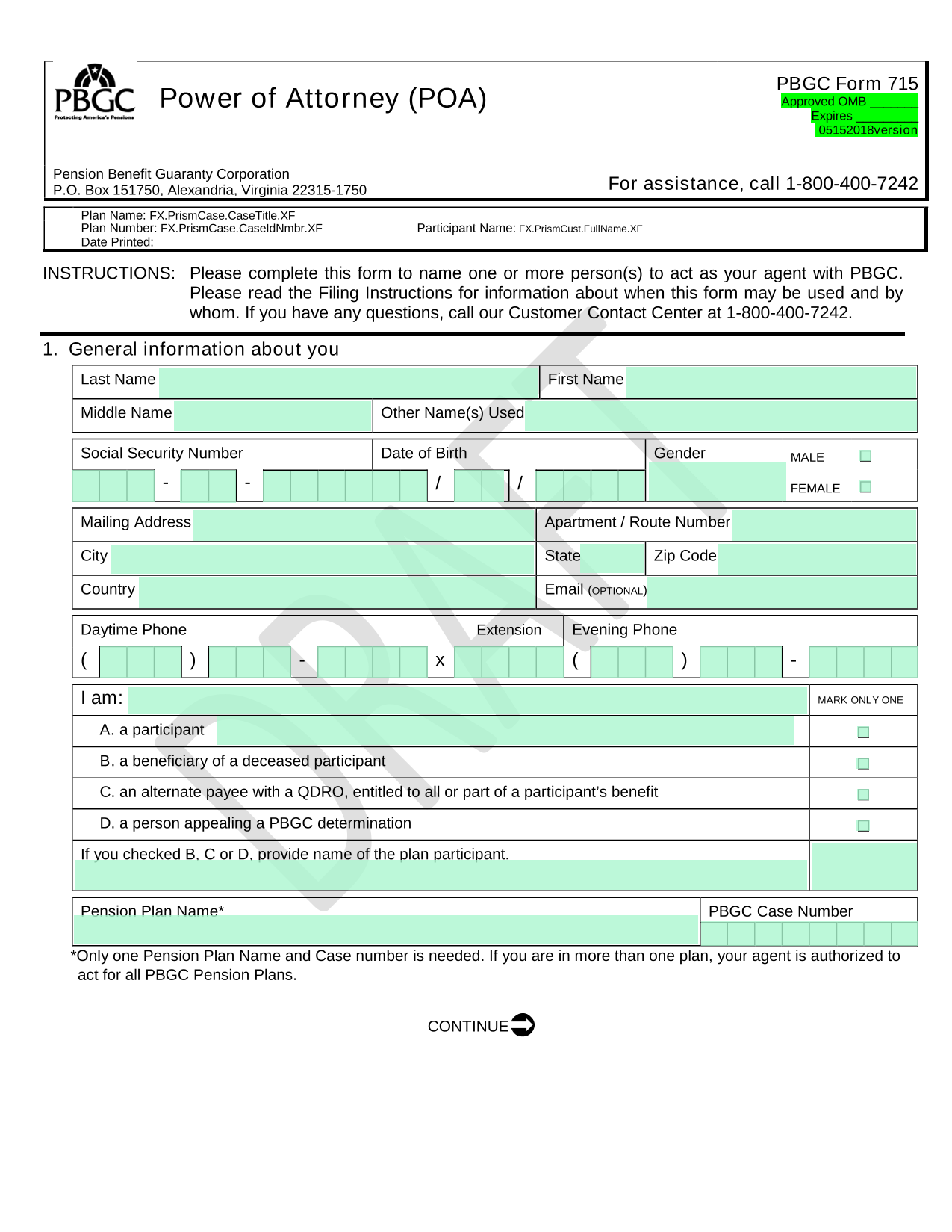 Power Of Attorney (POA) screenshot
