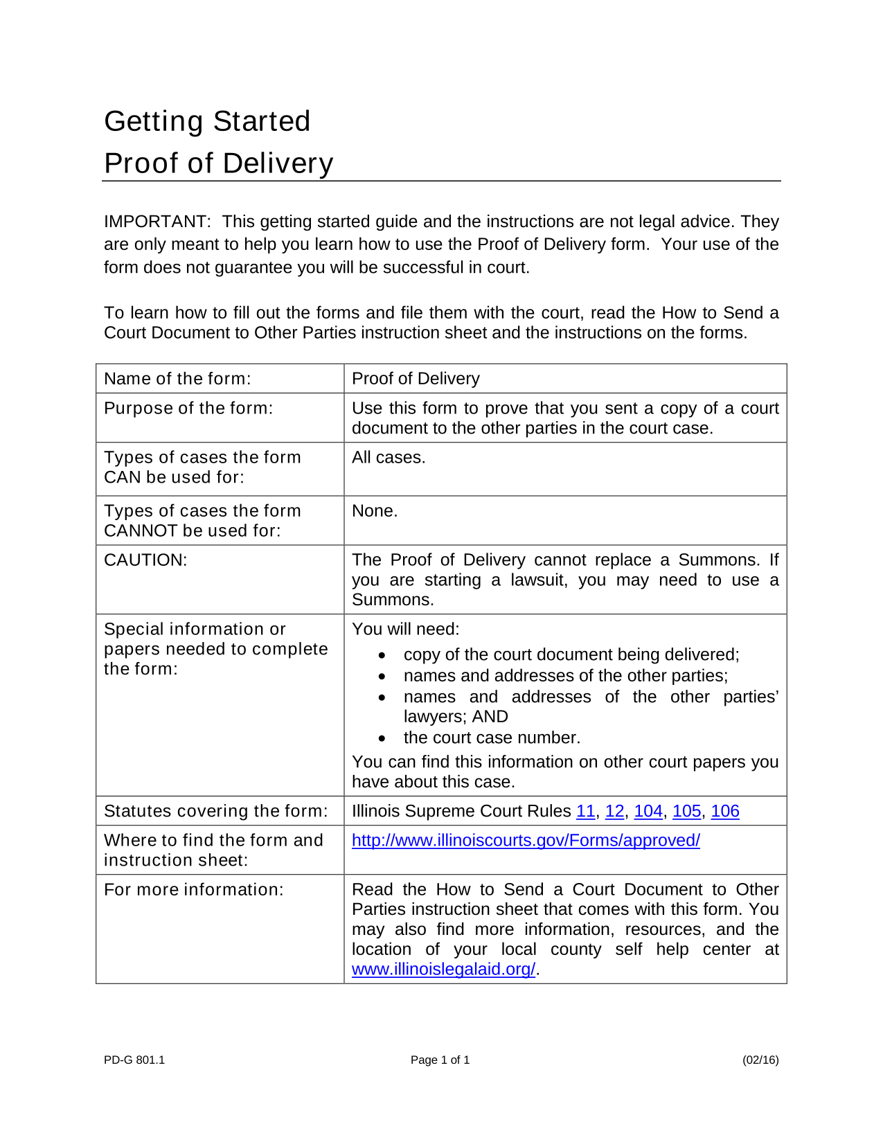 Proof Of Delivery screenshot