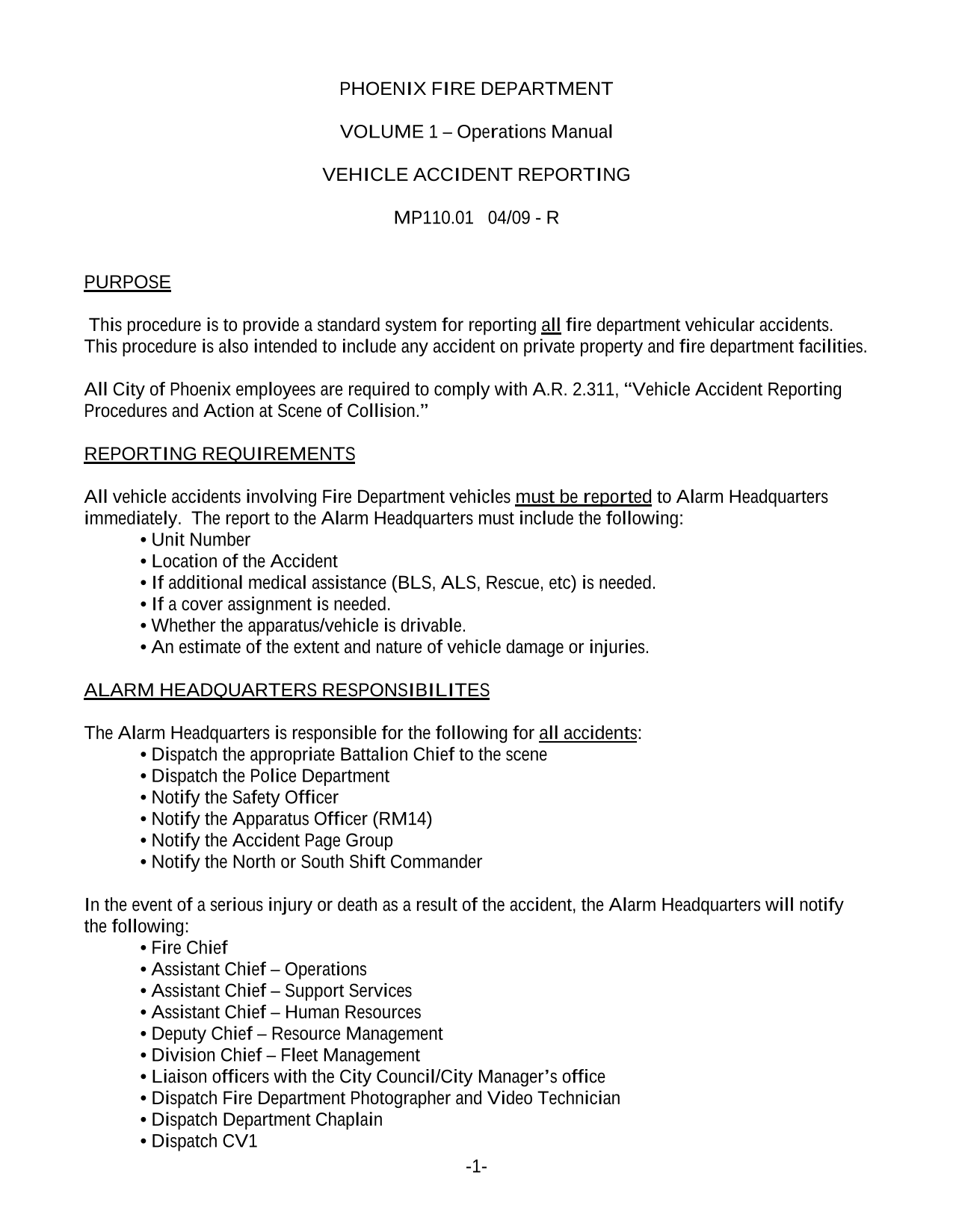 VEHICLE ACCIDENT REPORTING screenshot