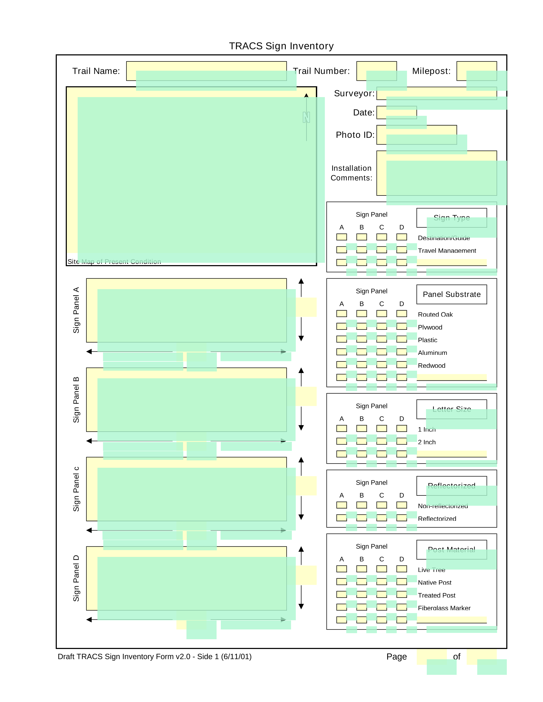 TRACS Sign Inventory screenshot