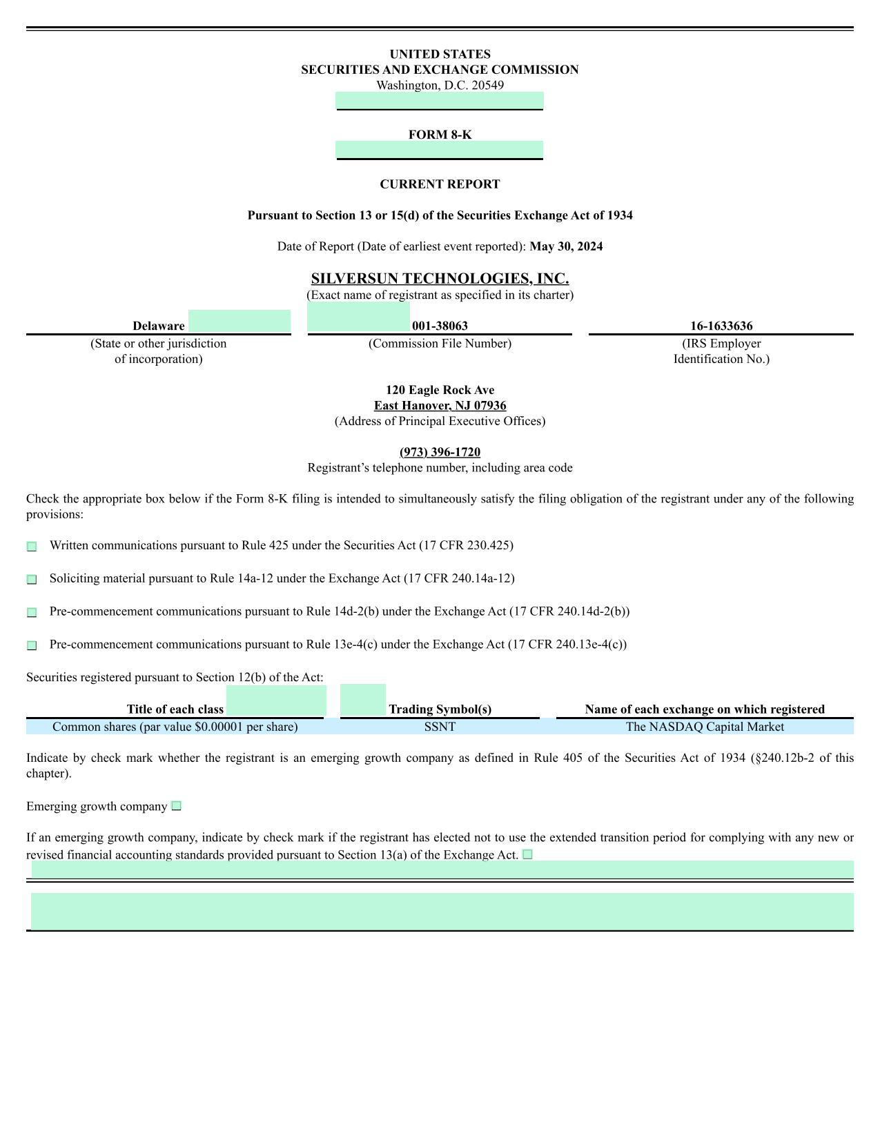Form 8 K screenshot