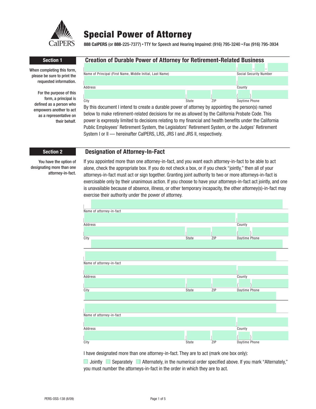 Special Power Of Attorney screenshot