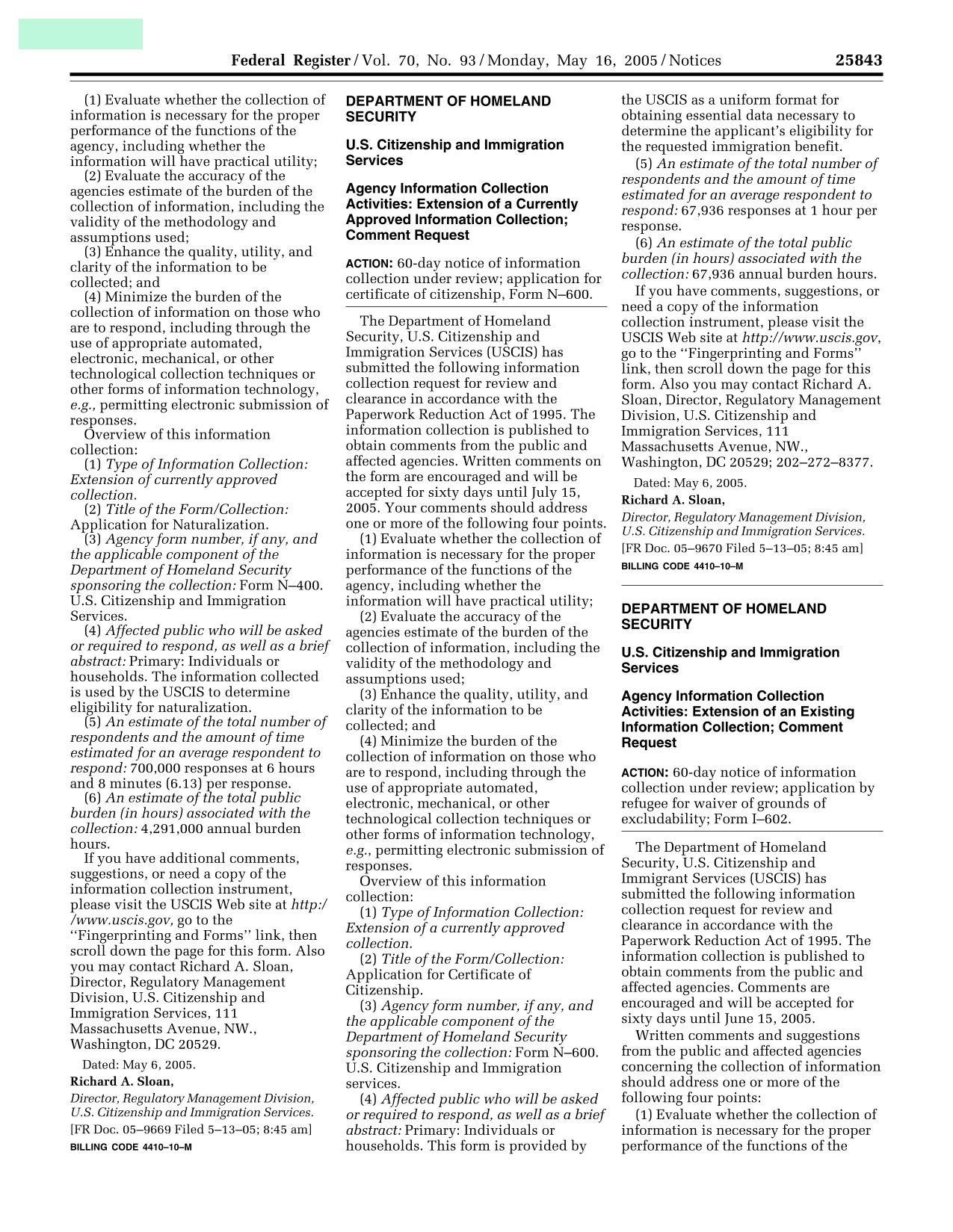 Application For Naturalization screenshot