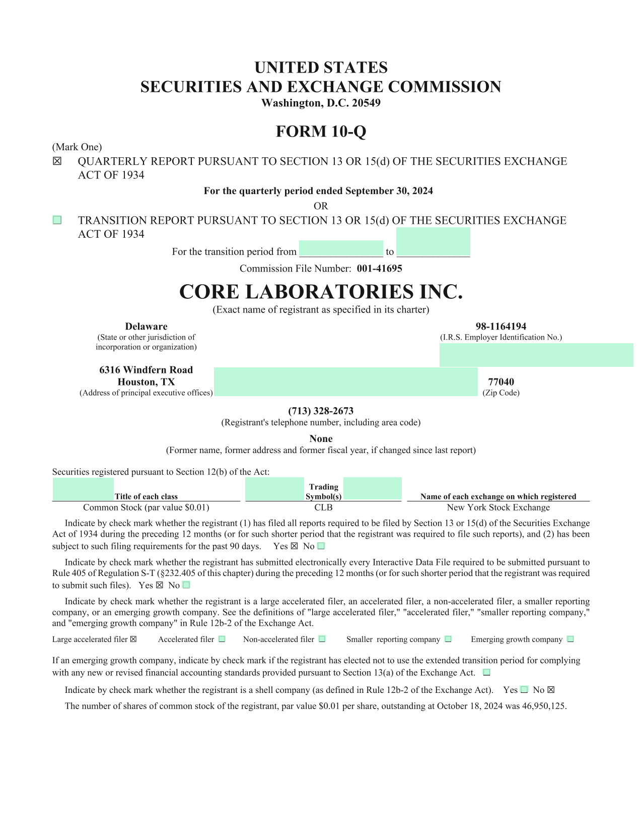 Form 10 Q screenshot