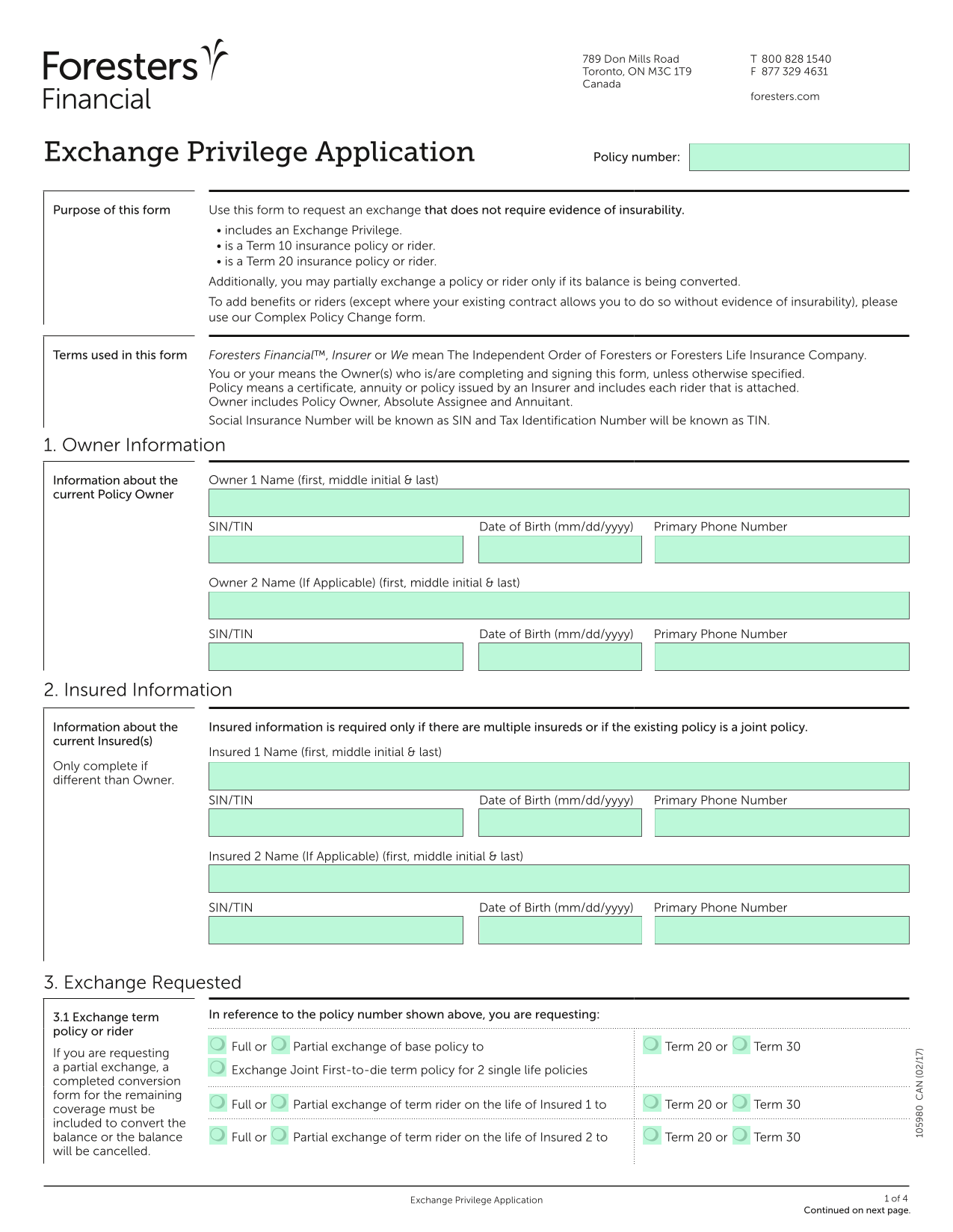 Exchange Privilege Application screenshot