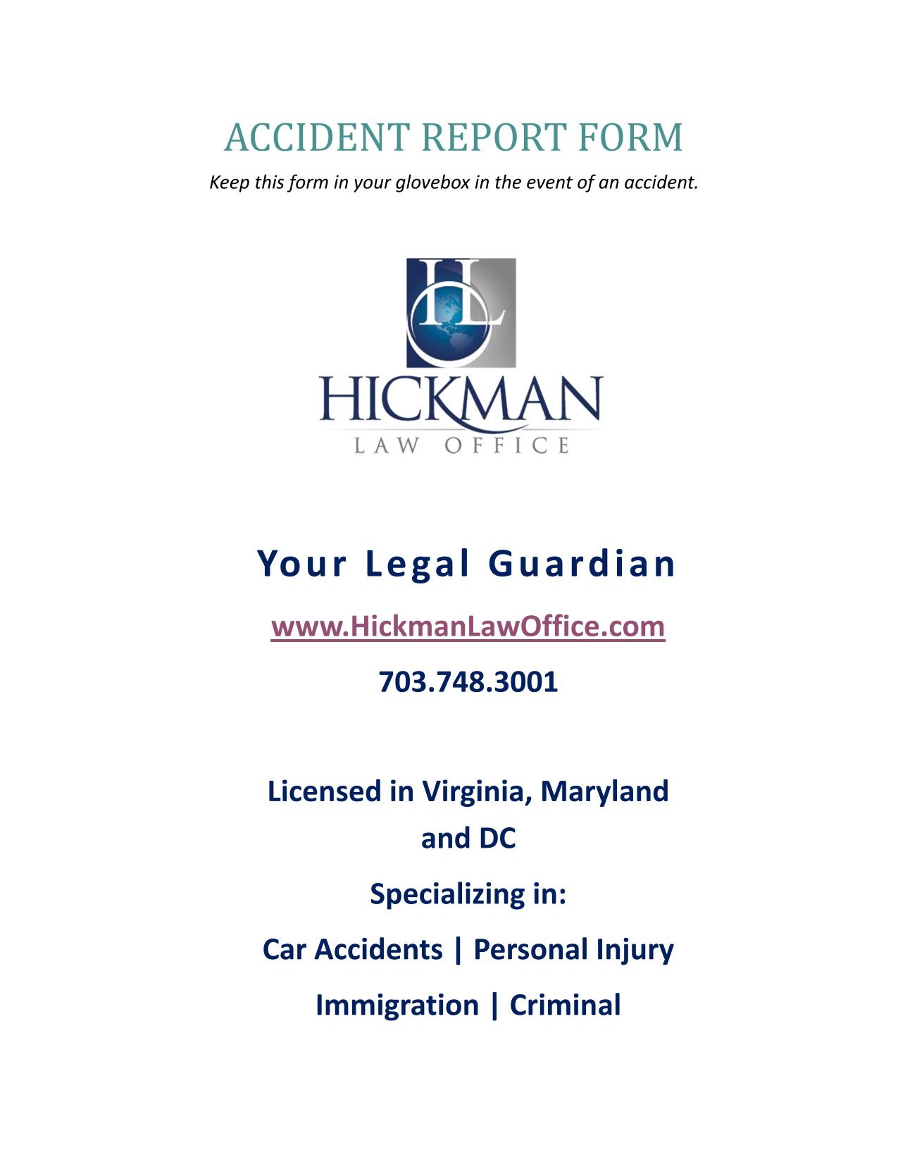 Accident Report Form screenshot