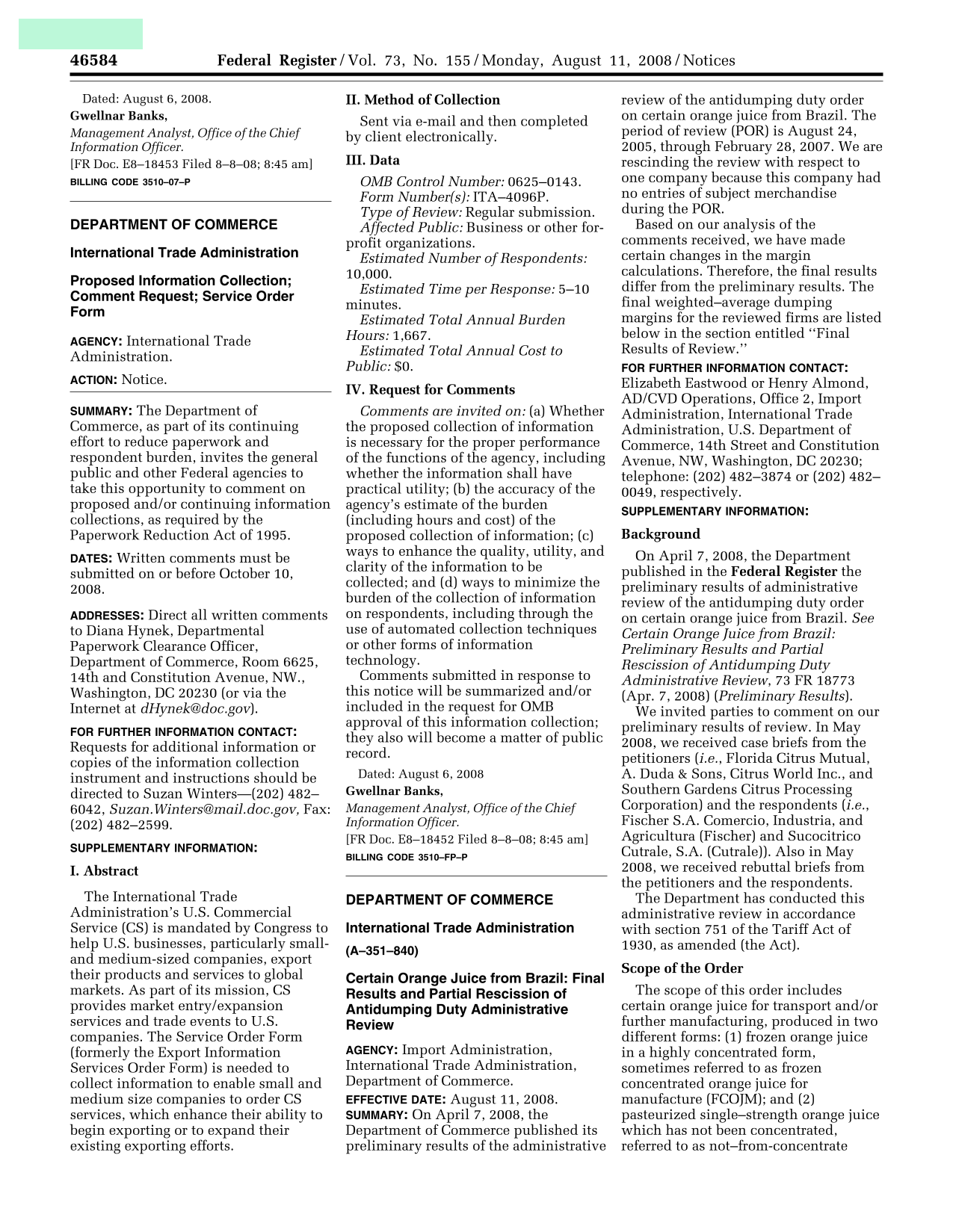 Service Order Form screenshot