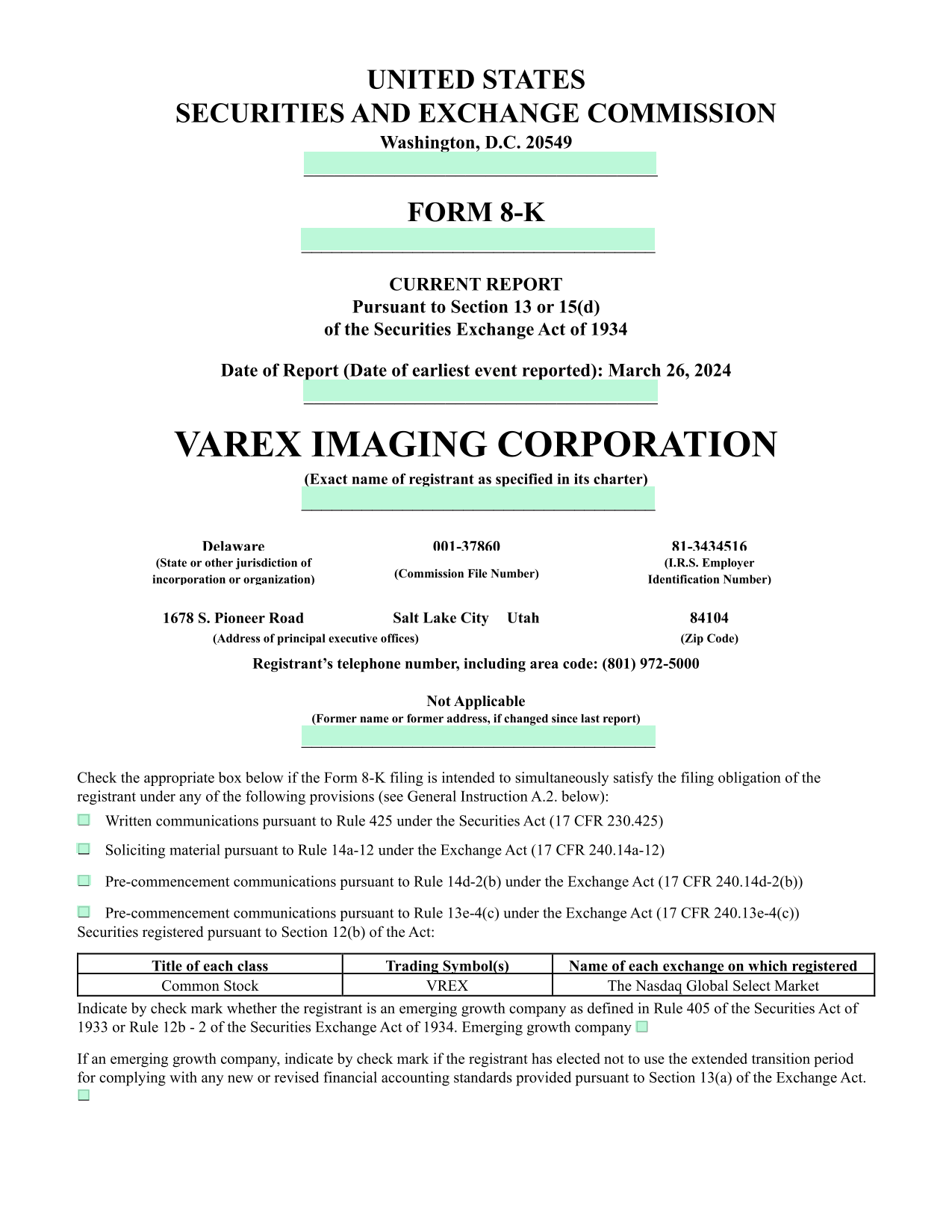 Form 8 K screenshot