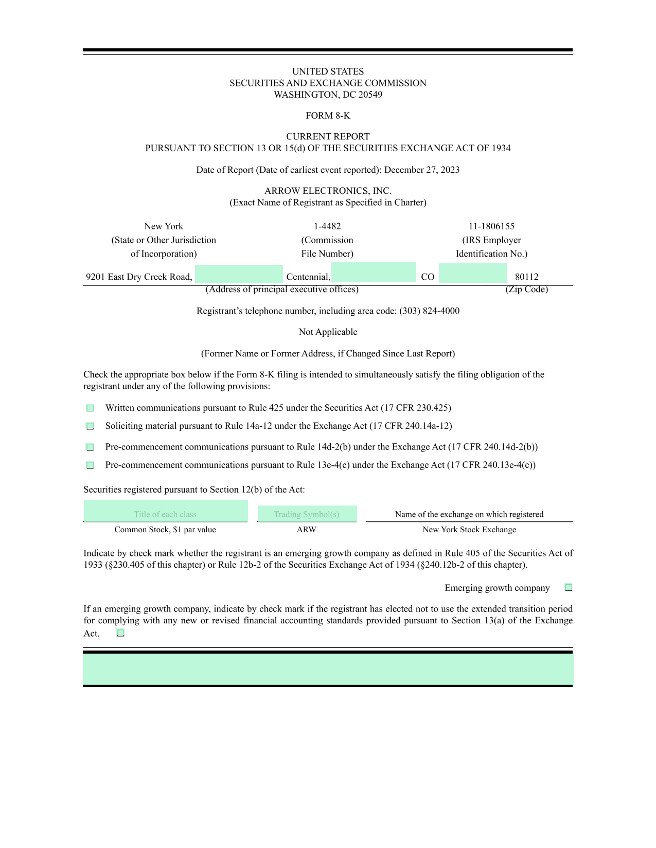 Form 8 K Current Report screenshot