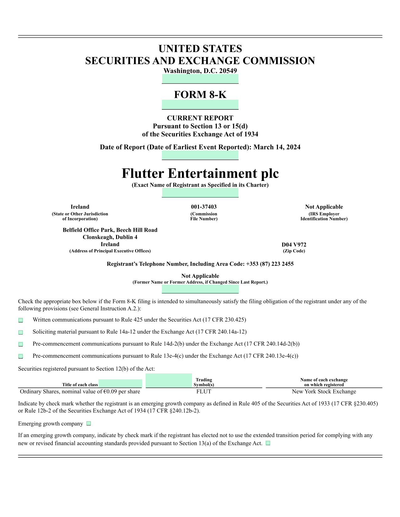 Form 8 K screenshot