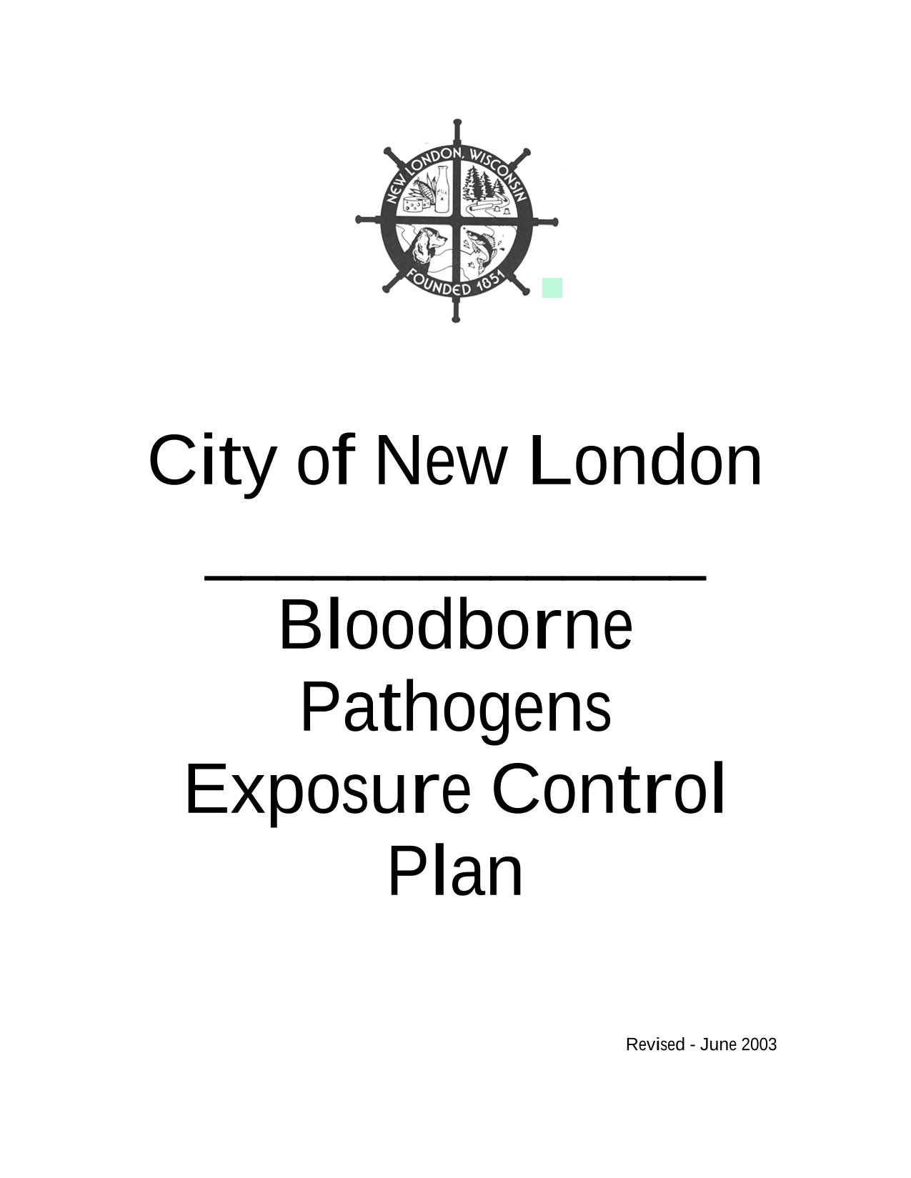 Bloodborne Pathogens Exposure Control Plan screenshot