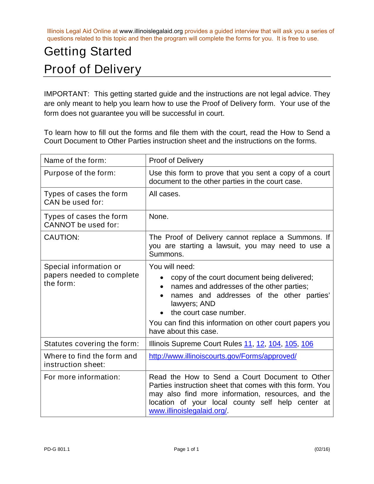 Proof Of Delivery screenshot