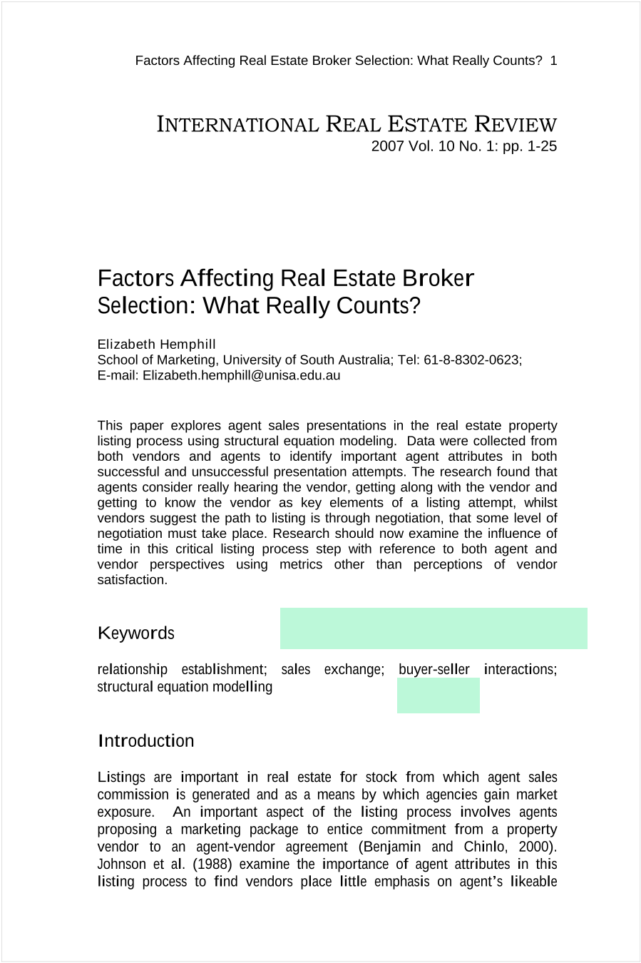 Factors Affecting Real Estate Broker Selection What Really Counts screenshot
