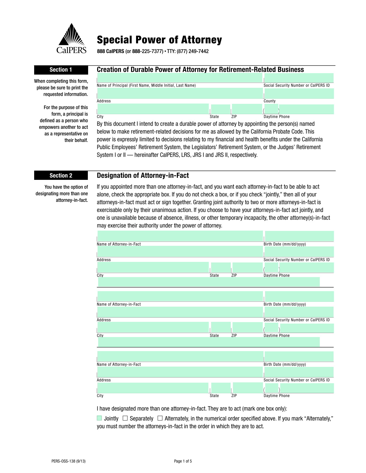 Special Power Of Attorney screenshot