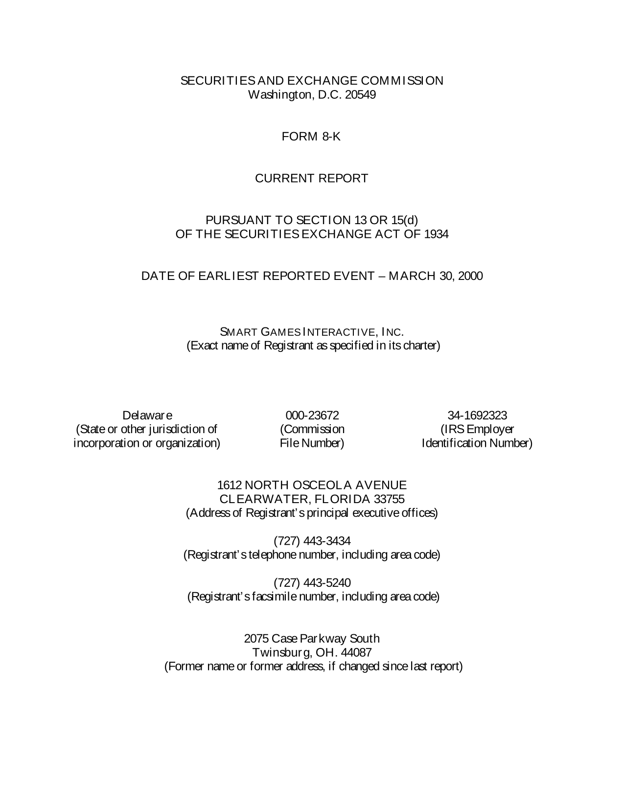Form 8 K screenshot